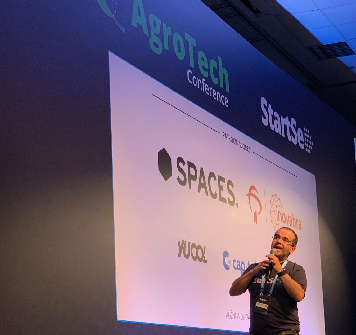 Cristiano Kruel da StartSe na abertura do Agrotech Conference